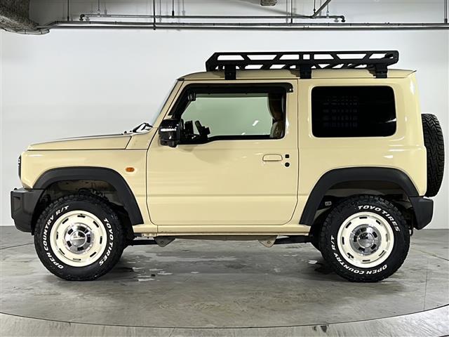 ジムニー XC 禁煙 社外フローティングナビ バックカメラ クルーズコントロール LEDヘッドライト フォグランプ ETC ルーフキャリア 革調シートカバー OPフロントグリル 社外16インチアルミ ミラー型ドラレコ(38枚目)