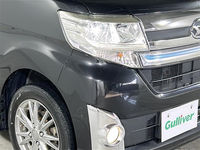 タント カスタムRS 社外7型ナビ 両側パワースライドドア ETC スタッドレス アイドリングストップ 後席サンシェード スペアキー 純正アルミ付きタイヤ4本車載 LEDヘッドライト フォグ(30枚目)