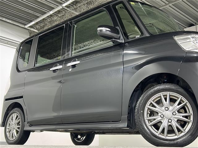 タント カスタムRS 社外7型ナビ 両側パワースライドドア ETC スタッドレス アイドリングストップ 後席サンシェード スペアキー 純正アルミ付きタイヤ4本車載 LEDヘッドライト フォグ(32枚目)