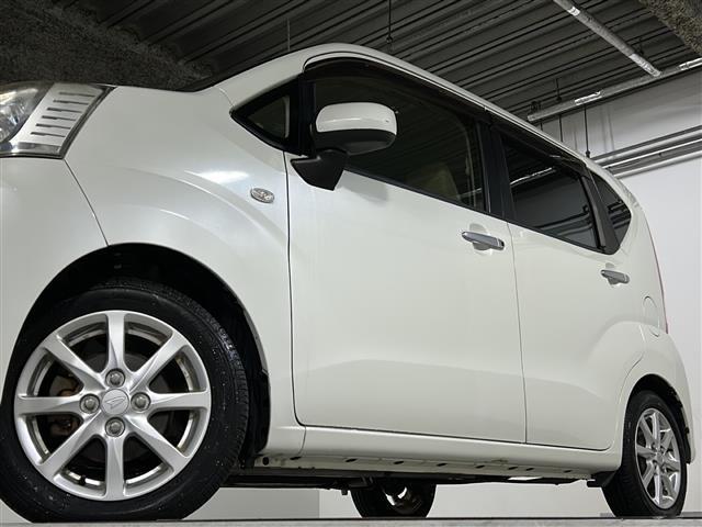 ムーヴ X SA 禁煙 社外ナビ 諸突軽減 ETC オートライト スマートキー プッシュスタート スペアキー エコアイドル ヘッドライトレベライザー 電動格納ミラー 純正アルミホイール(37枚目)