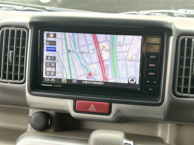 エブリイワゴン ＰＺターボ　禁煙　純正ナビ　パワースライドドア　ドライブレコーダー　ＥＴＣ　衝突軽減　車線逸脱警報　シートカバー　コーナーセンサー　オートライト　スマートキー／プッシュスタート　スペアキー　純正フロアマット（3枚目）