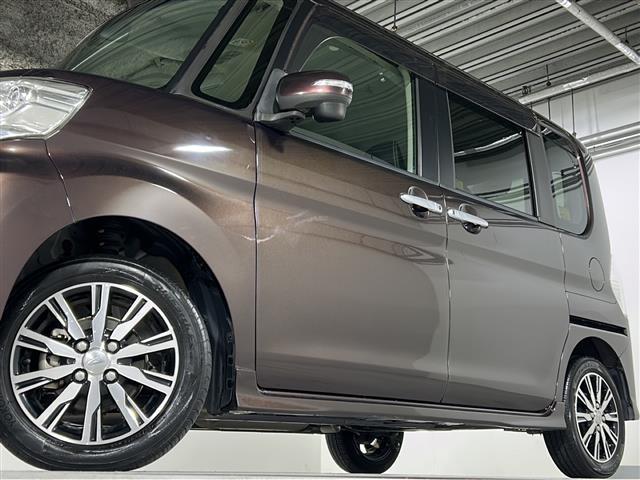 タント カスタム　Ｘ　トップＥＤ　ＳＡＩＩ　禁煙　社外ナビ　スマートアシストＩＩ　ＨＩＤヘッドライト　フォグランプ　スマートキー／プッシュスタート　片側パワースライドドア　ハーフレザーシート　純正ドアバイザー　フロアマット　純正アルミホイール（34枚目）