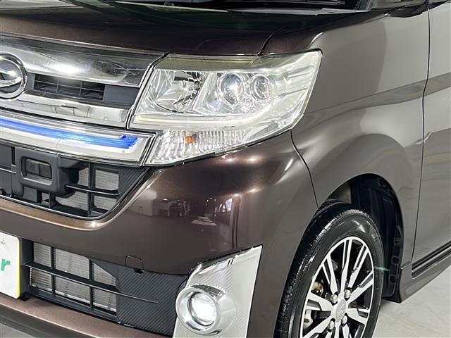 タント カスタム　Ｘ　トップＥＤ　ＳＡＩＩ　禁煙　社外ナビ　スマートアシストＩＩ　ＨＩＤヘッドライト　フォグランプ　スマートキー／プッシュスタート　片側パワースライドドア　ハーフレザーシート　純正ドアバイザー　フロアマット　純正アルミホイール（36枚目）