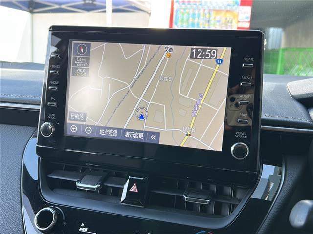 カローラツーリング ハイブリッド　ダブルバイビー　禁煙　純正９型ディスプレイ　ナビ　バックカメラ　シートヒーター　ステアリングヒーター　電動パーキングブレーキ　ブレーキホールド　ワイヤレス充電　ＥＴＣ　ハーフレザシート　レーダークルーズコントロール（3枚目）