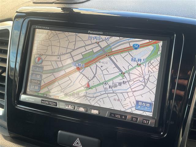 スペーシアカスタム ＴＳ　禁煙　社外ナビ　バックカメラ　フィリップダウンモニター　前後ドライブレコーダー　ＥＴＣ　両側パワースライドドア　アルミ付きスタッドレスタイヤ車載　ＨＩＤヘッドライト　フォグランプ　ターボ　スマートキー（5枚目）