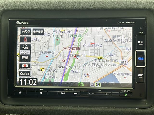 ヴェゼル ハイブリッドＲＳ・ホンダセンシング　ホンダセンシング　純正７インチメモリナビ　バックカメラ　ビルトインＥＴＣ　前方ドライブレコーダー　ＣＭＢＳ　標識認識機能　先行車発進告知　オートブレーキホールド　電動パーキングブレーキ　パドルシフト（2枚目）