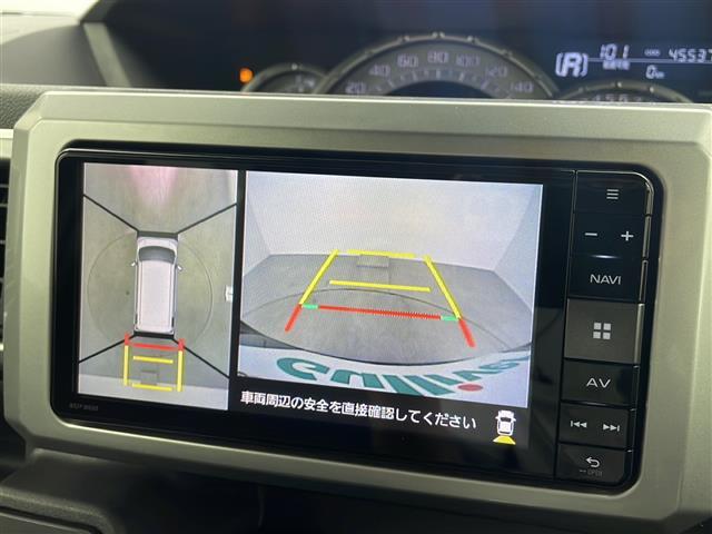 ウェイク GターボリミテッドSAIII 純正8インチSDナビ アラウンドビューモニター 純正フリップダウンモニター社外カメラ ロールシェイド ETC ドラレコ 両側パワースライド ドラレコ 純正アルミホイール コーナーセンサー スマートキー(4枚目)