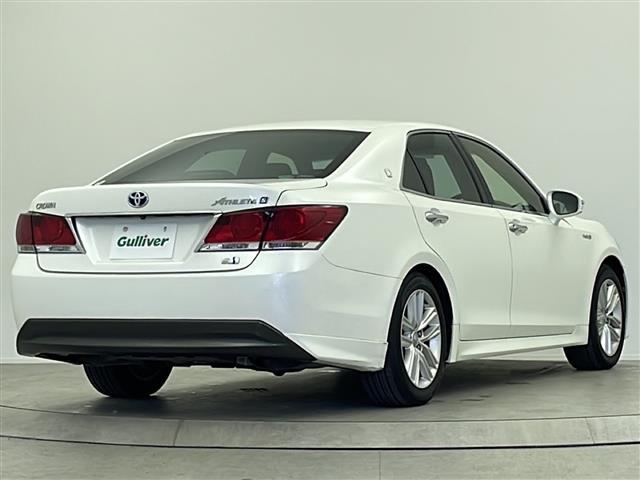 クラウンハイブリッド アスリートS 純正8インチHDDナビ サンルーフ ETC バックカメラ 衝突被害軽減システム クルーズコントロール追従無し アイドリングストップ オートライト 純正17インチAW 純正フロアマット パワーシート(25枚目)