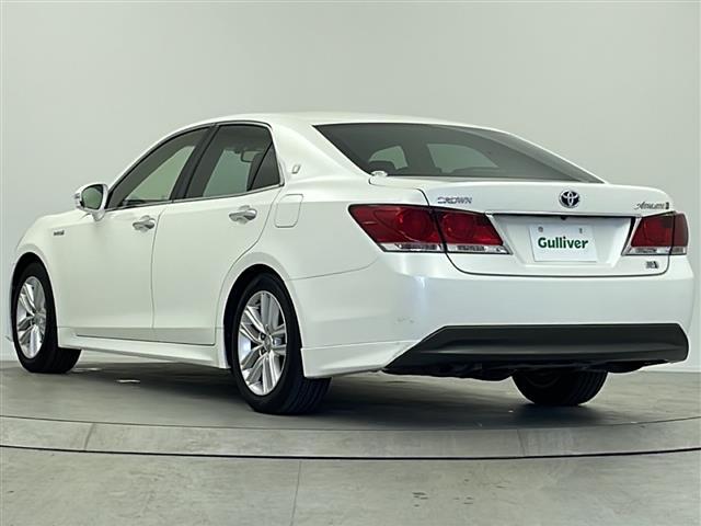 クラウンハイブリッド アスリートS 純正8インチHDDナビ サンルーフ ETC バックカメラ 衝突被害軽減システム クルーズコントロール追従無し アイドリングストップ オートライト 純正17インチAW 純正フロアマット パワーシート(43枚目)