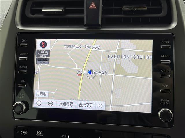 プリウス Ｓツーリングセレクション・ブラックエディション　純正ナビ　バックモニター　ＬＥＤヘッドライト　衝突軽減ブレーキ　追従クルコン　レーンキープアシスト　純正アルミホイール　ＥＴＣ　黒レザーシート　シートヒーター　ドライブレコーダー　スマートキー　禁煙車（3枚目）