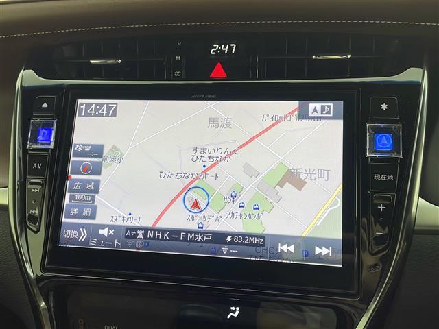 ハリアー プレミアム 10型ナビ フルセグTV バックモニター 衝突軽減ブレーキ 電動リアゲート ビルドインETC 茶革シート LEDヘッドライト フォグランプ 純正18インチアルミホイール 追従クルコン 横滑り防止装置(3枚目)