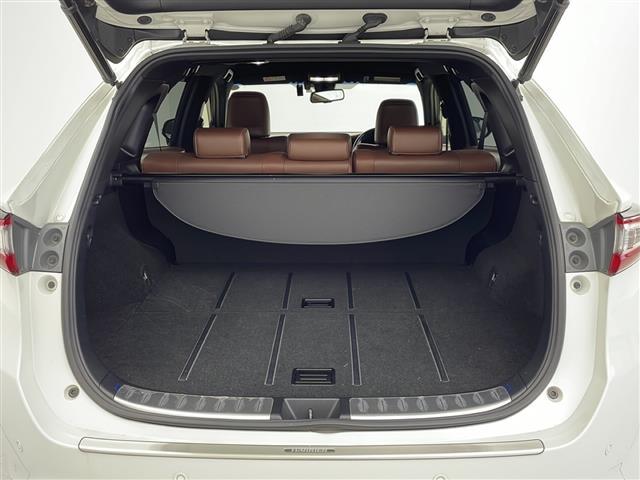 ハリアー プレミアム 10型ナビ フルセグTV バックモニター 衝突軽減ブレーキ 電動リアゲート ビルドインETC 茶革シート LEDヘッドライト フォグランプ 純正18インチアルミホイール 追従クルコン 横滑り防止装置(16枚目)