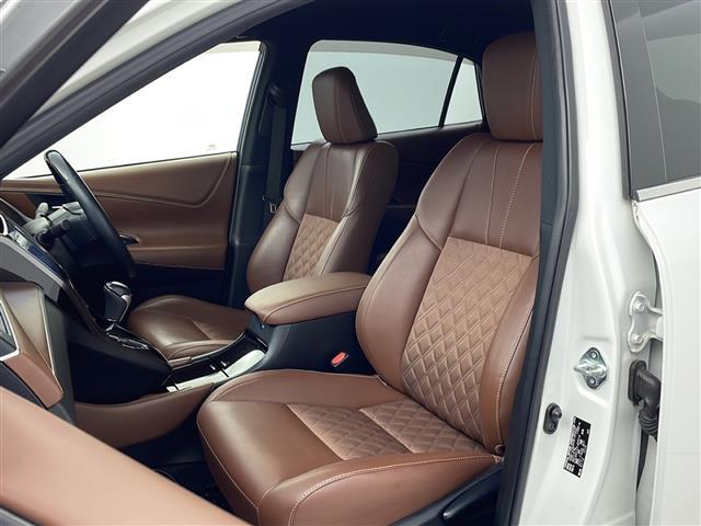 ハリアー プレミアム 10型ナビ フルセグTV バックモニター 衝突軽減ブレーキ 電動リアゲート ビルドインETC 茶革シート LEDヘッドライト フォグランプ 純正18インチアルミホイール 追従クルコン 横滑り防止装置(33枚目)