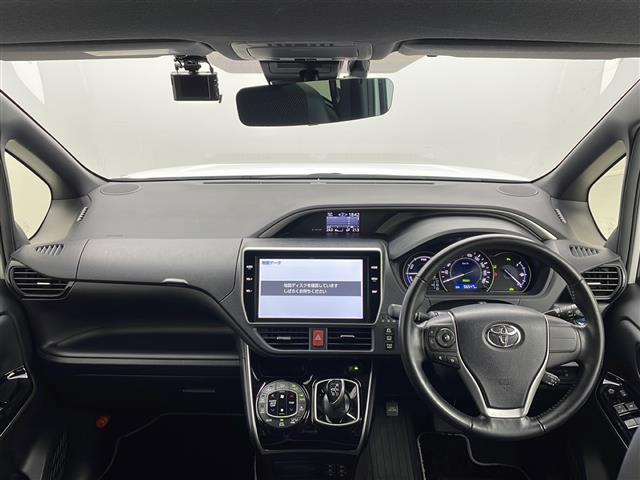 ヴォクシー ハイブリッドZS 煌III 純正10インチSDナビ バックカメラ ETC 前後ドラレコ LEDライト オートライト オートマチックハイビーム 追従クルコン 両側電動パワスラ シートヒーター レーンキープアシスト 横滑り防止装置(2枚目)