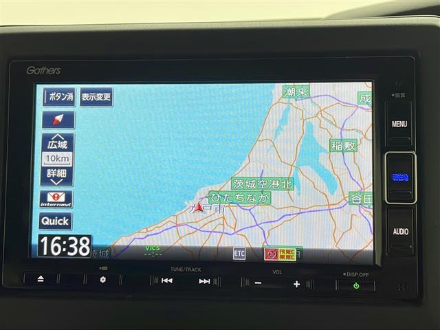 Ｎ－ＢＯＸカスタム Ｇ・ＥＸターボホンダセンシング　ホンダセンシング　純正ＳＤナビ　バックカメラ　両側電動スライドドア　レーダークルーズコントロール　ＬＥＤオートライト　ハーフレザーシート　シートヒーター　純正１５インチアルミホイール　ＥＴＣ　禁煙車（3枚目）