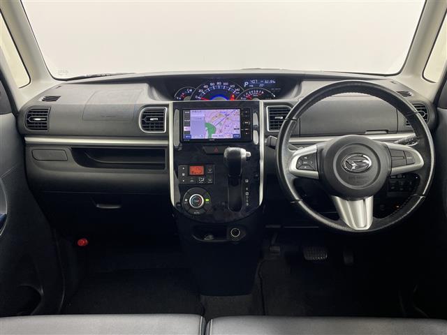 タント カスタムＲＳ　トップエディションＳＡＩＩＩ　社外ナビ　バックカメラ　ＥＴＣ　前方ドラレコ　シートヒーター　両側パワースライドドア　スマートキー　プッシュスタート　衝突軽減ブレーキ　ハーフレザーシート　純正１５インチアルミホイール　アイドリングス（2枚目）