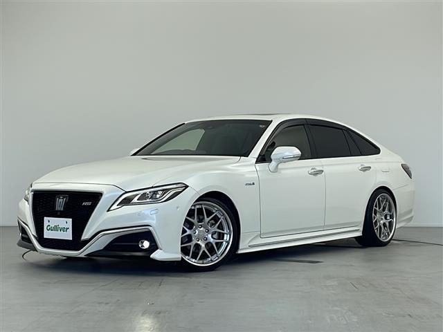 クラウンハイブリッド ＲＳアドバンス　禁煙車／純正ナビ／フルセグＴＶ／パノラミックビュー／ビルトインＥＴＣ／デジタルインナーミラー／電動ムーンルーフ／ＴＡＮＡＢＥダウンサス／ＴＷＳ鍛造アルミ／純正フロアマット／純正ドアバイザー（35枚目）