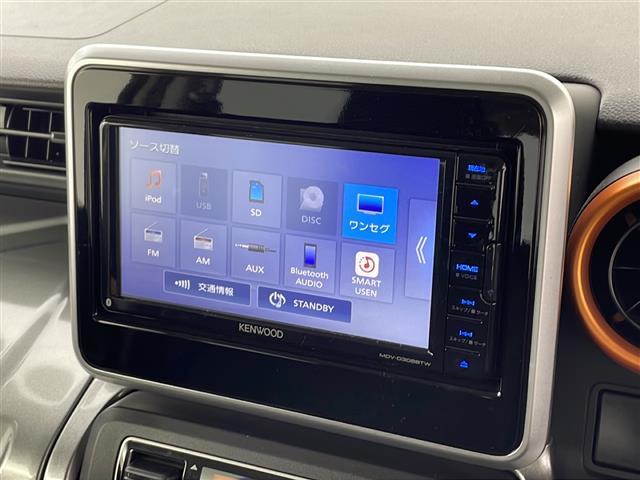 スペーシアギア ハイブリッドＸＺ　禁煙車／ケンウッド彩速ナビ／ＴＶ／ＥＴＣ／バックカメラ／デュアルカメラブレーキサポート／両側パワースライドドア／ＬＥＤヘッドライト／前席シートヒーター／フロアマット／ドアバイザー／プッシュスタート（2枚目）