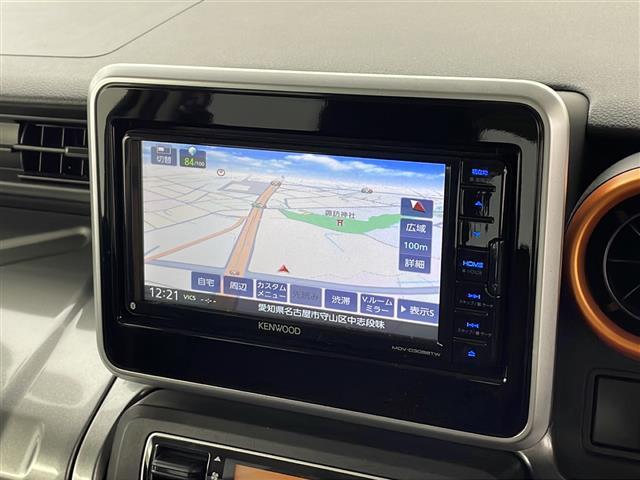 スペーシアギア ハイブリッドＸＺ　禁煙車／ケンウッド彩速ナビ／ＴＶ／ＥＴＣ／バックカメラ／デュアルカメラブレーキサポート／両側パワースライドドア／ＬＥＤヘッドライト／前席シートヒーター／フロアマット／ドアバイザー／プッシュスタート（3枚目）