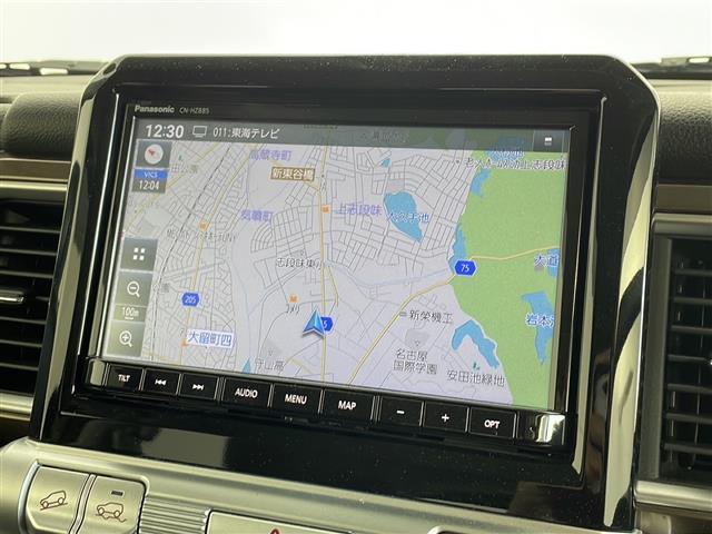 クロスビー 純正8インチナビ Bluetooth フルセグTV CD DVD USB スズキセーフディサポート デュアルカメラブレーキサポート アダプティブクルーズコントロール 全方位カメラ シートヒーターETC(4枚目)