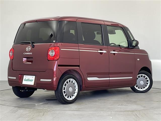 ムーヴキャンバス セオリーＧ　ディーラーオプションナビ（エクリプス）／パノラマモニター／スマートアシスト／前後コーナーセンサー／ＬＥＤヘッドライト／両側パワースライドドア／前席シートヒーター／革巻きステアリング／スペアキー（33枚目）