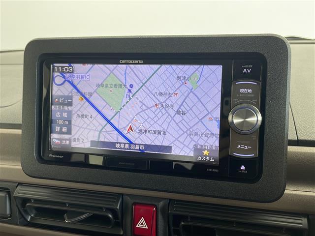 ムーヴキャンバス セオリーＸ　禁煙車／カロッツェリア７Ｖ型ワイドナビ／ワンセグＴＶ／スマートアシスト／前後コーナーセンサー／両側パワースライドドア／ベンチシート／ステアリングスイッチ／純正フロアマット／純正ドアバイザー（4枚目）