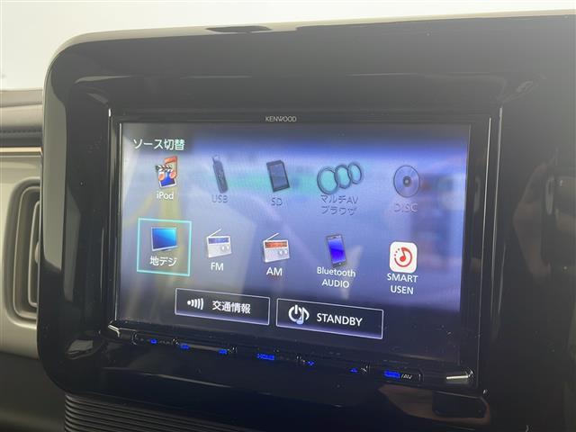 ワゴンＲスマイル ハイブリッドＳ　禁煙車／ケンウッド８型ナビ／フルセグＴＶ／バックカメラ／前後ドラレコ／デュアルカメラブレーキサポート／両側パワスラ／運転席シートヒーター／純正フロアマット／純正ドアバイザー／プッシュスタート（3枚目）