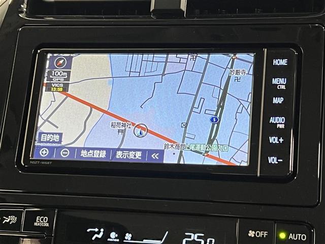 プリウス SセーフティプラスII 衝突被害軽減ブレーキ ブラインドスポットモニター リヤクロストラフィックアラート 7インチSDナビ パノラミックビューモニター ETC2.0 AC100V(1500W使用可) スマートキー 点検記録簿(15枚目)