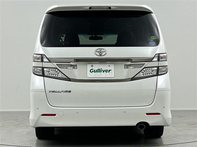 ヴェルファイア ２．４Ｚ　ゴールデンアイズ　禁煙車／スマートキー／スペアキー／クルーズコントロール／純正ナビ／Ｂｌｕｅｔｏｏｔｈ／フルセグ／純正フリップダウンモニター／電動リアゲート／フロアマット／ハーフレザーシート／ＥＴＣ／コーナーセンサー（33枚目）