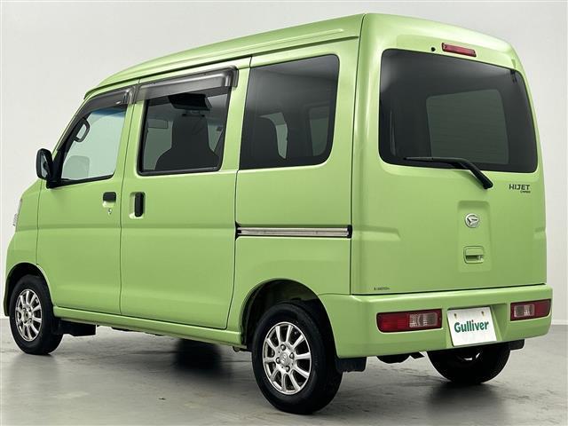 ハイゼットカーゴ デラックスリミテッド 禁煙車 4WD ハイルーフ キーレス ドアバイザー 社外アルミホイール ヘッドライトレベライザー 取扱説明書 保証書 スペアキー 両側スライドドア(19枚目)