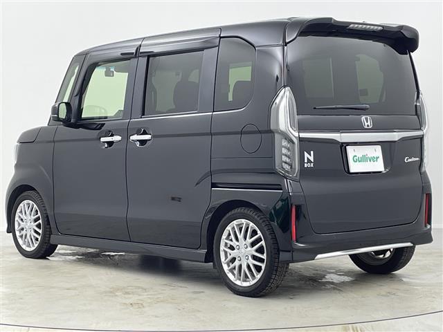 N-BOXカスタム Lターボ 禁煙車/純正ナビ/Bluetooth/フルセグ/レーダークルコン/両側パワスラ/レーンキープ/衝突軽減/コーナーセンサー/シートヒーター/社外AW付サマータイヤ車載//ドライブレコーダー/スペアキー(21枚目)
