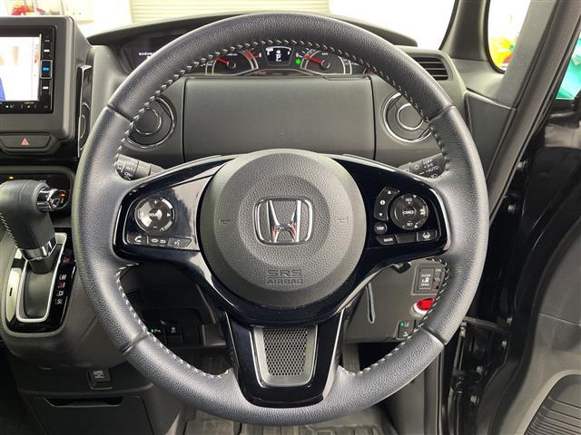 N-BOXカスタム Lターボ 禁煙車/純正ナビ/Bluetooth/フルセグ/レーダークルコン/両側パワスラ/レーンキープ/衝突軽減/コーナーセンサー/シートヒーター/社外AW付サマータイヤ車載//ドライブレコーダー/スペアキー(22枚目)