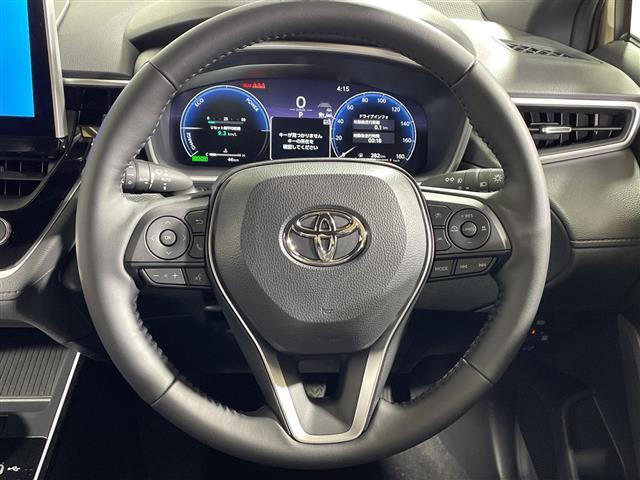 カローラクロス ハイブリッド Z 純正9型ナビ 全方位 寒冷地仕様 LED フォグ ガラスルーフ トヨタセーフティセンス ETC BSM 前席シートヒーター エアシート ステアリングヒーター ドラレコ スマートキー ACC 18AW(13枚目)