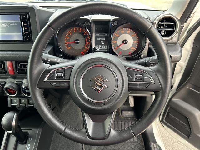 ジムニー XC 純正SDナビ バックカメラ 4WD クルコン ETC 純正16インチアルミホイル ナビ連動ドラレコ 前席シートヒーター セーフティサポート スマートキー スペアキー 保証書 取説 ターボ LED(10枚目)