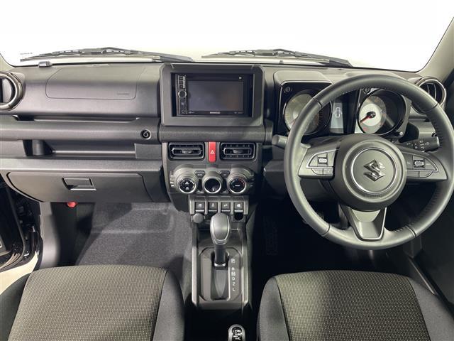 ジムニー ＸＣ　社外メモリナビ　４ＷＤ　クルーズコントロール　スズキセーフティーサポート　シートヒーター　スマートキー　背面タイヤ　純正１６インチアルミホイール　ダウンヒルアシストコントロール　レーンキープアシスト（2枚目）