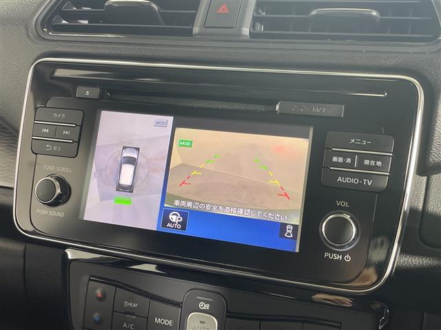 リーフ Ｇ　純正ナビ　デジタルインナーミラー　クルーズコントロール　ブラインドスポットモニター　前側ドライブレコーダー　シートヒーター　バックカメラ　ＥＴＣ　純正フロアマット　ＬＥＤヘッドライト　純正１７ＡＷ（3枚目）