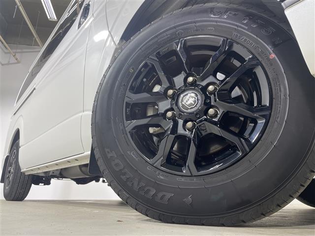 ハイエースバン 　ＡＬＰＩＮＥ１１インチナビ　ＴＲＤバンパーフォグ　ＴＲＤマットガード　ワンオーナー　ドラレコ前後　デジタルインナーミラー　バックカメラ　ハーフレザーシート　スペアキー　フロアマット　社外ＡＷ　禁煙車（40枚目）