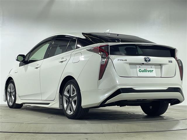 プリウス Ｓツーリングセレクション　純正７型ナビ　Ｂカメラ　モデリスタエアロ　合皮シート　シートヒーター　トヨタセーフティセンスＰ　ＥＴＣ　ＬＥＤ　フォグランプ　スマートキー　純１７ＡＷ　追従クルコン　ＬＤＡ　ＰＣＳ　マット　スペアキー（34枚目）