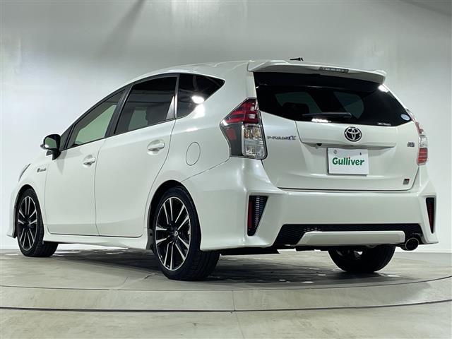 プリウスアルファ Ｓツーリングセレクション・ＧＲスポーツ　純正９インチＳＤナビ　バックカメラ　ＥＴＣ　ドラレコ　ＬＥＤヘッドライト　スマートキー　純正１８インチＡＷ　　ハーフレザーシート　フォグ＆リアフォグランプ　スペアキー　取扱説明書　専用大径マフラー（34枚目）