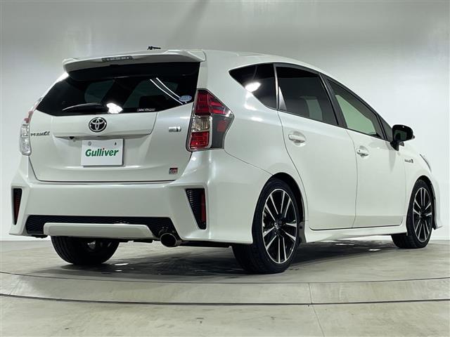 プリウスアルファ Ｓツーリングセレクション・ＧＲスポーツ　純正９インチＳＤナビ　バックカメラ　ＥＴＣ　ドラレコ　ＬＥＤヘッドライト　スマートキー　純正１８インチＡＷ　　ハーフレザーシート　フォグ＆リアフォグランプ　スペアキー　取扱説明書　専用大径マフラー（36枚目）