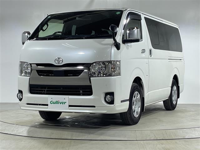 ハイエースバン スーパーＧＬ　ダーク　プライムＩＩ　純正ナビ　トヨタセーフティセンス　両側パワスラ　パノラミックビューモニター　１００Ｖ電源　ハーフレザーシート　フルフラットシート　スペアキー１本　ビルトインＥＴＣ　フロアマット有　ＬＥＤヘッドライト（32枚目）