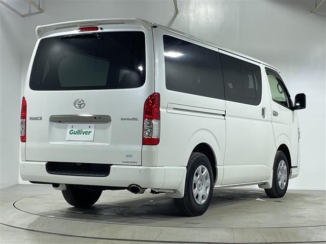 ハイエースバン スーパーＧＬ　ダーク　プライムＩＩ　純正ナビ　トヨタセーフティセンス　両側パワスラ　パノラミックビューモニター　１００Ｖ電源　ハーフレザーシート　フルフラットシート　スペアキー１本　ビルトインＥＴＣ　フロアマット有　ＬＥＤヘッドライト（36枚目）