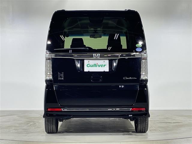 N-BOXカスタム G ターボSSブラックスタイルパッケージ 社外7インチナビ バックカメラ クルコン 両側パワースライドドア ハーフレザーシート ヒートシーター LED ビルトインETC フロアマット ウィンカーミラー フォグランプ 純正15インチAW(36枚目)