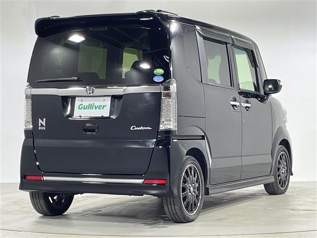 N-BOXカスタム G ターボSSブラックスタイルパッケージ 社外7インチナビ バックカメラ クルコン 両側パワースライドドア ハーフレザーシート ヒートシーター LED ビルトインETC フロアマット ウィンカーミラー フォグランプ 純正15インチAW(37枚目)