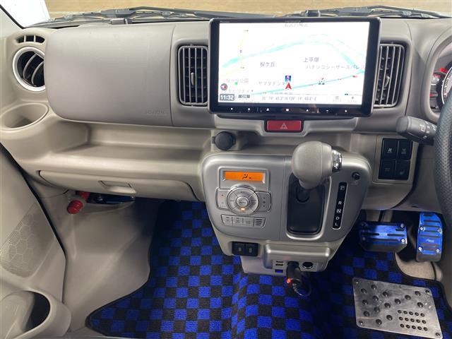 エブリイワゴン PZターボスペシャル 両側電動 社外9型ナビ フルセグTV Bluetooth バックカメラ オートステップ 革調シートカバー KYB NEW SR SPECIALショック&タワーバー ETC 荷室カウンターテーブル(13枚目)