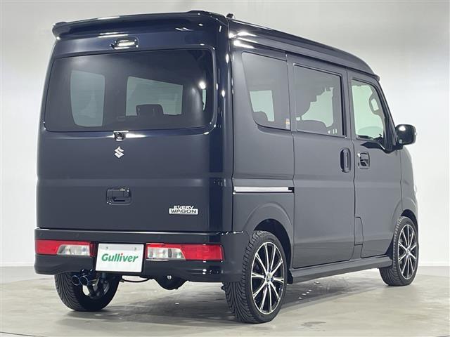 エブリイワゴン PZターボスペシャル 両側電動 社外9型ナビ フルセグTV Bluetooth バックカメラ オートステップ 革調シートカバー KYB NEW SR SPECIALショック&タワーバー ETC 荷室カウンターテーブル(36枚目)