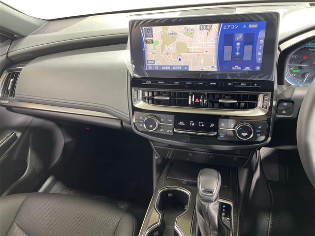 クラウンハイブリッド RSアドバンス 純正8型ナビ MR トヨタセーフティセンス Bカメラ BSM ETC2.0 本革シート シートヒーター シートベンチレーション 革巻ステアリング パドルシフト HUD 追従クルコン 純18AW(14枚目)