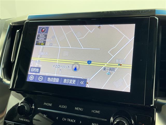 アルファードハイブリッド ＳＲ　Ｃパッケージ　純正９型ナビ　純正１２．１型ナビ　ツインムーンルーフ　ブラインドスポットモニター　デジタルインナーミラー　アダプティブクルーズコントロール　パワーバックドア　シートベンチレーション　ＥＴＣ　禁煙車（5枚目）