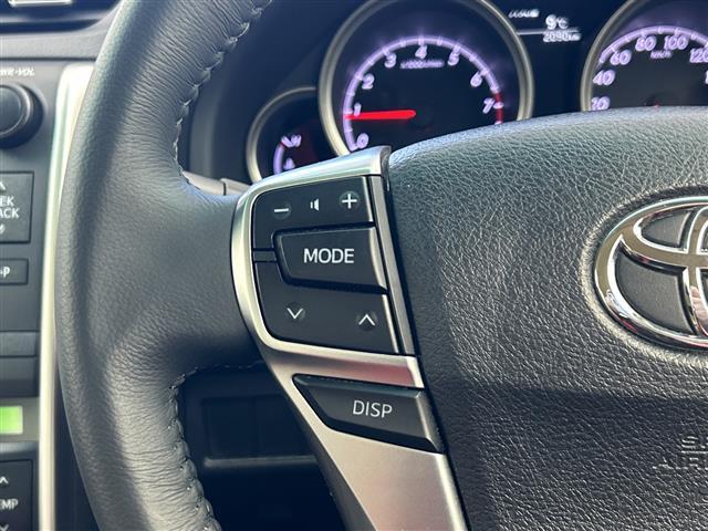 マークX プレミアム 純正オーディオ CD AUX FM AM ハーフレザーシート パワーシート シートヒーター クルーズコントロール MTモード付AT LEDヘッドライト オートライト フォグライト スマートキー(5枚目)