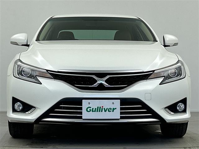 マークX プレミアム 純正オーディオ CD AUX FM AM ハーフレザーシート パワーシート シートヒーター クルーズコントロール MTモード付AT LEDヘッドライト オートライト フォグライト スマートキー(10枚目)